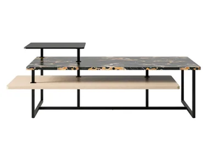 SESTO SENSO - Glass and metal high side table _ CPRN HOMOOD